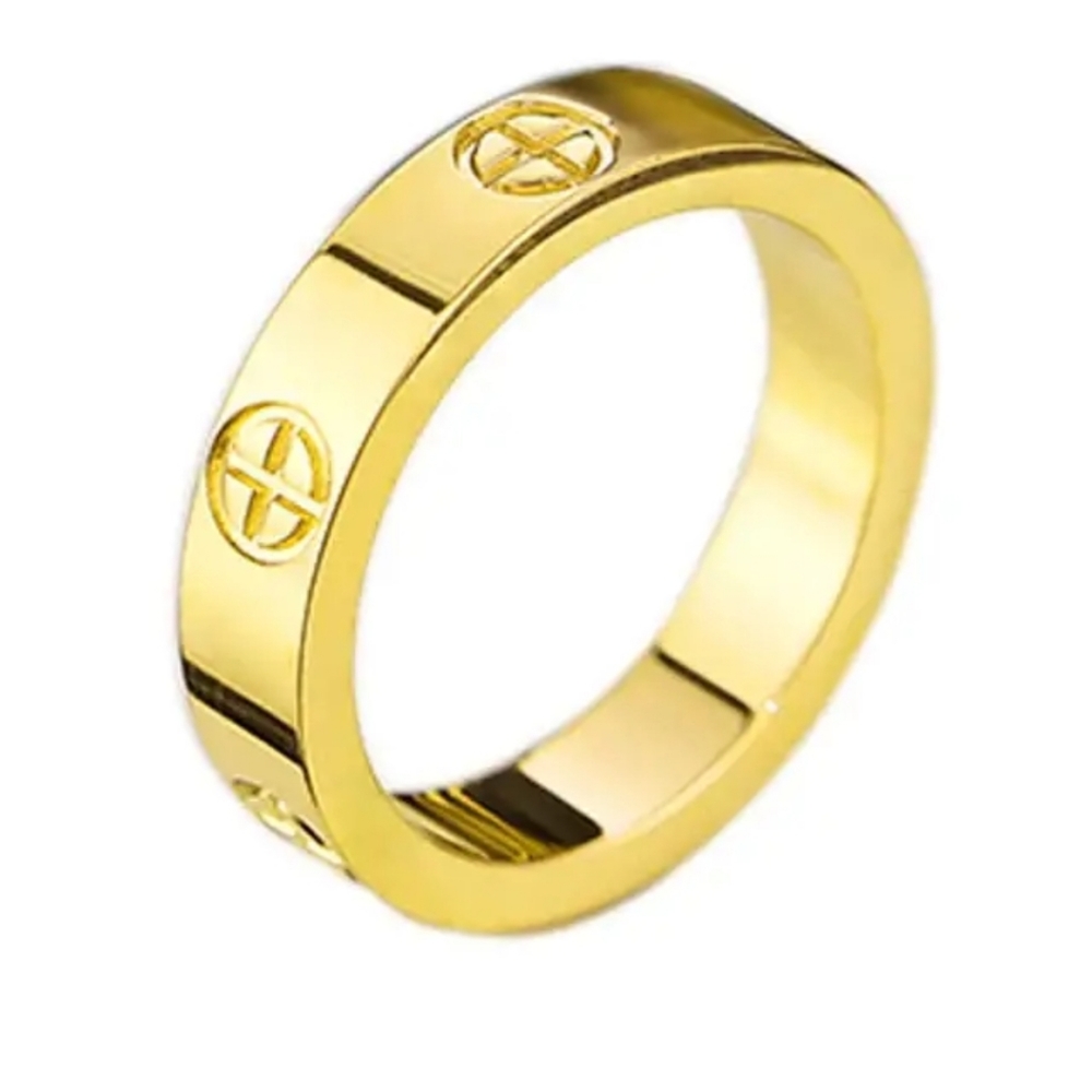 Stainless Steel Designer Screw Ring Band